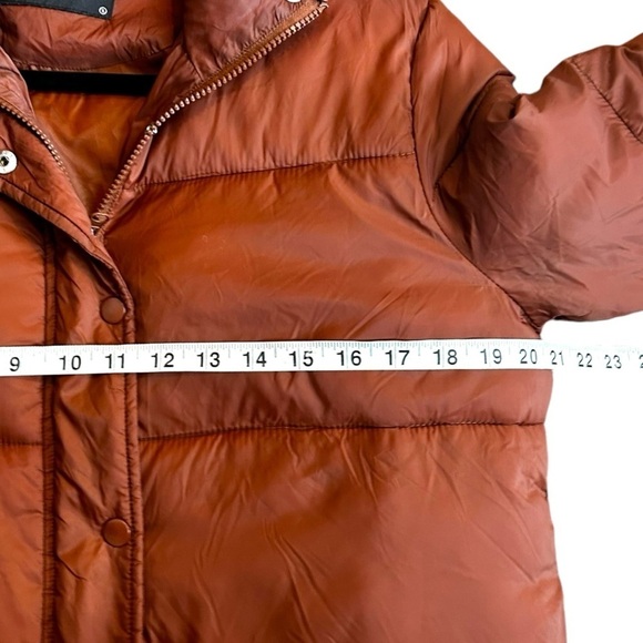 Deluc Pocketed Puffer Jacket- Brick- Size Small - Picture 13 of 14